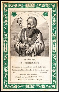 Darstellung von Saint Germain, frühes 20. Jahrhundert (Druck)