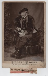 Richard Wagner (1813-1883) (1868, Fotografie) von Unbekannter Künstler