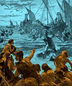 Römische Invasion Britanniens - frühe 20. Jahrhundert Illustration von Unbekannter Künstler