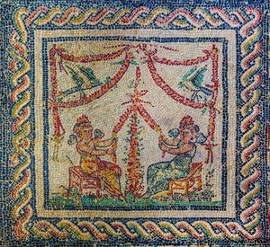 Römische Villa mit wunderbaren Mosaikböden