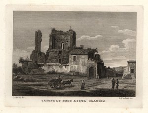 Ruinen des Aqua Claudia Aquädukts, Castelo dell