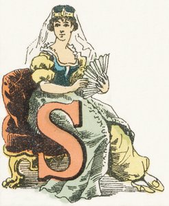 S - Sultanin - Kinderalphabet, Editions Gordinne 1920 von Unbekannt