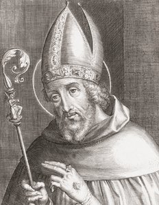 Heiliger Augustinus von Hippo (Gravur)