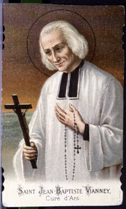 Heiliger Johannes Vianney, genannt der Pfarrer von Ars, frühes 20. Jahrhundert (Druck)