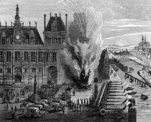 Johannisfeuer auf dem "Place de Grève" in Paris