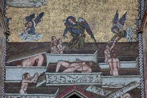Sankt-Veits-Dom, Mosaiken des Jüngsten Gerichts, Prag, Tschechische Republik