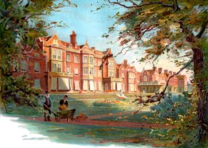 Sandringham House - Illustration aus dem späten 19. Jahrhundert von Unbekannter Künstler