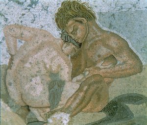 Satyr und Mänade (Detail) von Unbekannter Künstler