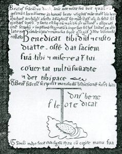 Szene aus dem Leben des heiligen Franziskus von Assisi