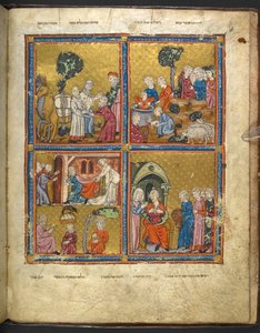Szenen aus dem Leben Josephs aus der Haggadah für Pessach (die 