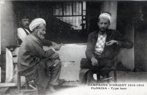 Serbien, Florina: türkische Männer - Postkarte 1914-1918 von William M. Timlin