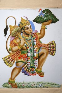 Shree Hindu Tempel, Leicester. Hanuman. Vereinigtes Königreich von Unbekannt