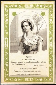 Die heilige Theodora, frühes 20. Jahrhundert von Unbekannter Künstler