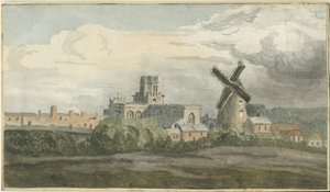 Stafford - Nordwestansicht: Aquarell, undatiert [?19. Jh.] von Unbekannt