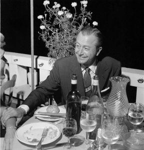Der Schauspieler und Regisseur Robert Young in Venedig Lido - 1954