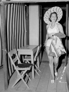 Die Schauspielerin Maria Montez beim Internationalen Filmfestival von Venedig - 1950