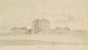 Teddesley Hall: Aquarell, undatiert [spätes 18. Jahrhundert] von Unbekannt