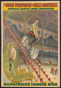 Die Adam Forepaugh und Sells Brothers Amerikas größte Shows vereint, Kilpatricks berühmter Ritt