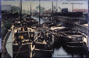 Der Beuvry-Kanal, ca. 1910