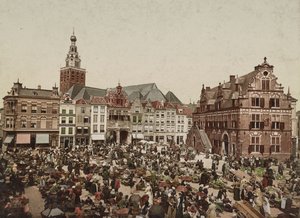 Der Große Markt, Nijmegen, ca. 1900 von Unbekannt