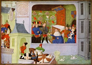 Das Interview von Richard II. und dem Herzog von Gloucester in Pleshy Castle