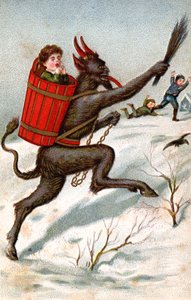 Der Krampus, ca. 1910 (Postkarte) von Unbekannter Künstler