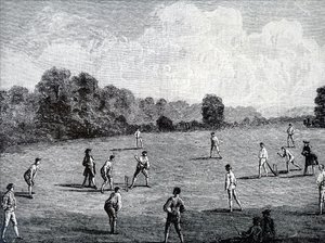 Der Royal Academy Club spielt Cricket