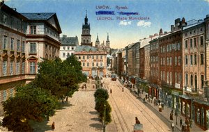Der Rynok-Platz in Lemberg, Ukraine