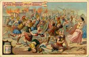 Der Trojanische Krieg: Zerstörung und Brand von Troja