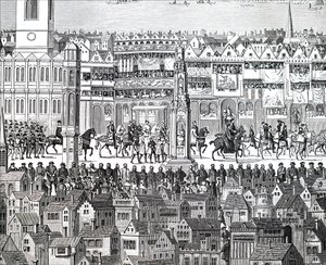 Die Krönungsprozession von König Eduard VI. von Unbekannt