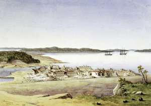 Die Festung Bomarsund auf den Åland-Inseln (Finnland), im August 1854 von Unbekannter Künstler