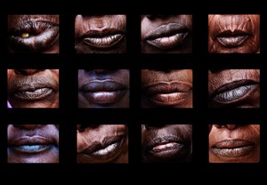 Die Münder, die in der Stille schreien, Teil einer Bilderserie aus Darfur, die Kompositbilder sind sehr stark und ein neuer Blick auf den Völkermord, Sudan, Afrika (Foto)