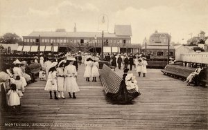 Der Pier von Pocitos, Montevideo, Uruguay von Unbekannter Künstler