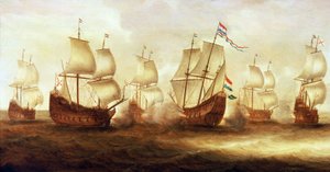 Dreißigjähriger Krieg: Die Aktion von Admiral Witte de With mit Dunkirks Booten vor Nieuwpoort, 1641