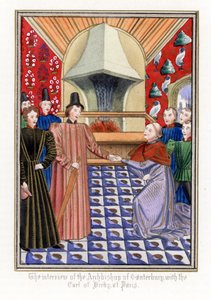 Thomas Arundel (1353-1414), Erzbischof von Canterbury, trifft Henri Bolingbroke (Heinrich IV. von England)