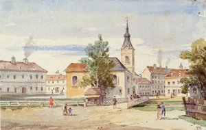 Thurykapelle und Thurybrücke am Alsbach in Wien