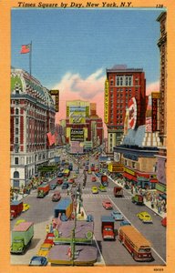 Times Square bei Tag: New York City, New York von Unbekannter Künstler