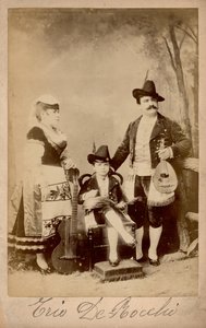 Trio De Bocchi, Lombardei, ca. 1880 (s/w Foto)