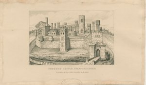 Tutbury Castle: Stahlstich, 1620