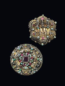 Zwei Brustrosetten, Nagyszeben, ca. 1675-1700 von Unbekannt
