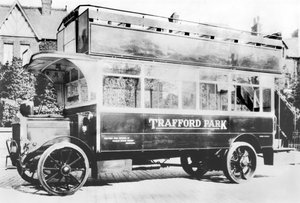 Vereinigtes Königreich: Der Trafford Park Bus. Eccles, ca. 1910