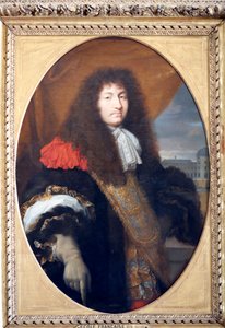 Schloss Versailles. König Ludwig XIV. (1638 - 1715) von Unbekannter Künstler