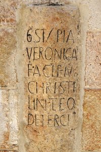 Via Dolorosa, sechste Station, Das Schweißtuch der Veronika, Jerusalem, Israel