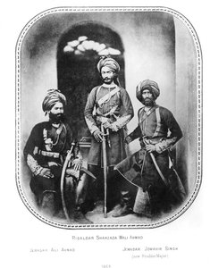 Indische Kommissionskavallerieoffiziere des Vizekönigs