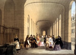 Vichy-Kurort, Gravur, Frankreich, ca. 1860