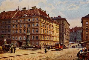 Wien Freiung, Anfang des 20. Jahrhunderts (Postkarte)