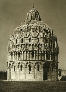 Ansicht des Baptisteriums von Pisa