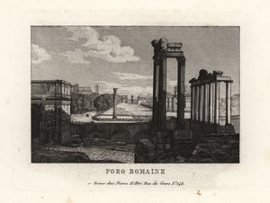 Ansicht des Forum Romanum, Rom von Unbekannt