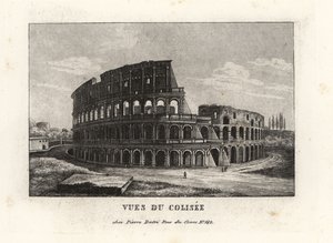 Ansicht der Ruinen des Kolosseums, Amphitheatrum Flavium, Rom von Unbekannt