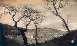 Blick auf die toskanische Landschaft